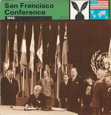 1977 Edito-Service World War II - Deck 10 #13-036-10-18 San Francisco Conference Front