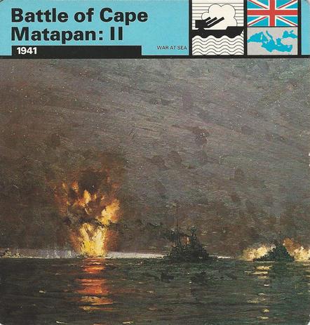 1977 Edito-Service World War II - Deck 10 #13-036-10-20 Battle of Cape Matapan: II Front