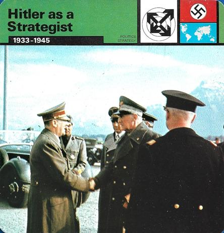 1977 Edito-Service World War II - Deck 88 #13-036-88-03 Hitler as a Strategist Front