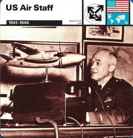 1977 Edito-Service World War II - Deck 88 #13-036-88-23 US Air Staff Front
