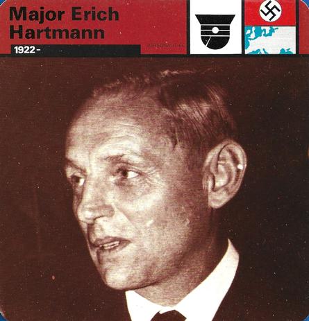 1977 Edito-Service World War II - Deck 118 #13-036-118-10 Major Erich Hartmann Front