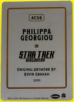 2020 Rittenhouse Star Trek Discovery Season Two - Starfleet's Finest Painted Portrait Metals #AC56 Philippa Georgiou Back