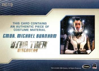 2020 Rittenhouse Star Trek: Discovery Season Two - Relics #RC19 Commander Michael Burnham Back