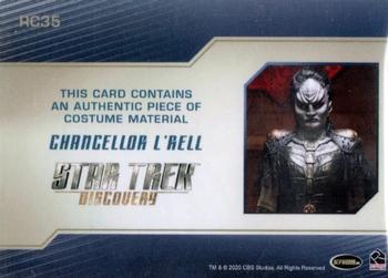 2020 Rittenhouse Star Trek Discovery Season Two - Relics #RC35 L'Rell Back