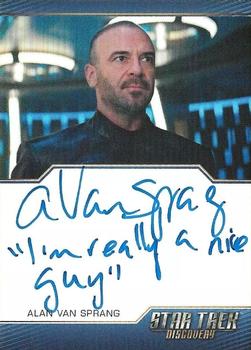 2020 Rittenhouse Star Trek Discovery Season Two - Autographed Inscriptions (Blue Border Design) #NNO Alan Van Sprang Front