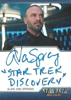 2020 Rittenhouse Star Trek: Discovery Season Two - Autographed Inscriptions (Blue Border Design) #NNO Alan Van Sprang Front