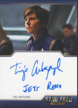 2020 Rittenhouse Star Trek Discovery Season Two - Autographed Inscriptions (Blue Border Design) #NNO Tig Notaro Front