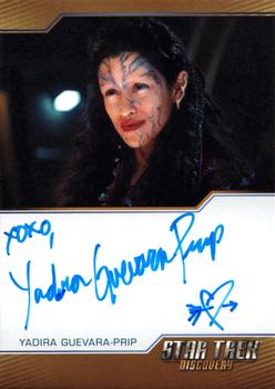 2020 Rittenhouse Star Trek: Discovery Season Two - Autographs (Brown Border Design) #NNO Yadira Guevara-Prip Front