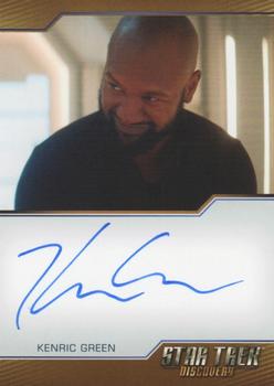 2020 Rittenhouse Star Trek: Discovery Season Two - Autographs (Brown Border Design) #NNO Kenric Green Front