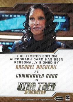 2020 Rittenhouse Star Trek Discovery Season Two - Autographs (Brown Border Design) #NNO Rachael Ancheril Back