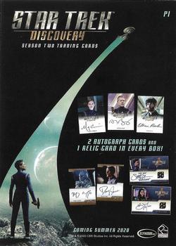2020 Rittenhouse Star Trek: Discovery Season Two - Promos #P1 Star Trek: Discovery Season Two Back