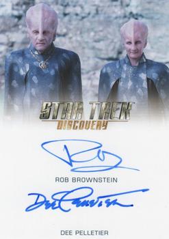 2020 Rittenhouse Star Trek Discovery Season Two - Dual Autographs #NNO Rob Brownstein / Dee Pelletier Front