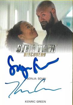 2020 Rittenhouse Star Trek Discovery Season Two - Dual Autographs #NNO Sonja Sohn / Kenric Green Front