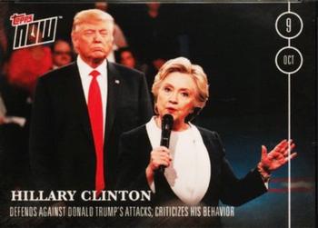 2016 Topps Now Election #ELECTION16-8 Hillary Clinton Front