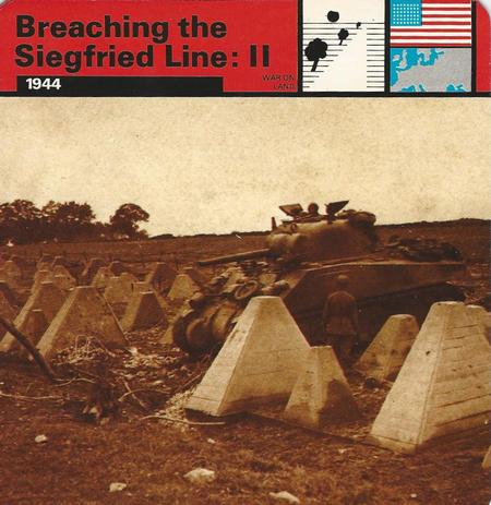 1977 Edito-Service World War II - Deck 15 #13-036-15-02 Breaching the Siegfried Line: II Front