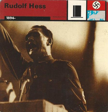 1977 Edito-Service World War II - Deck 15 #13-036-15-21 Rudolf Hess Front