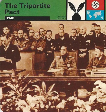 1977 Edito-Service World War II - Deck 16 #13-036-16-10 The Tripartite Pact Front