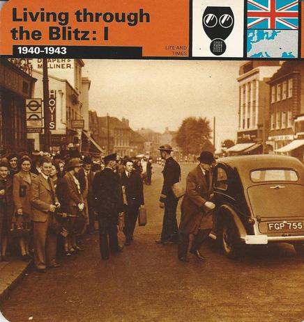 1977 Edito-Service World War II - Deck 16 #13-036-16-16 Living through the Blitz: I Front