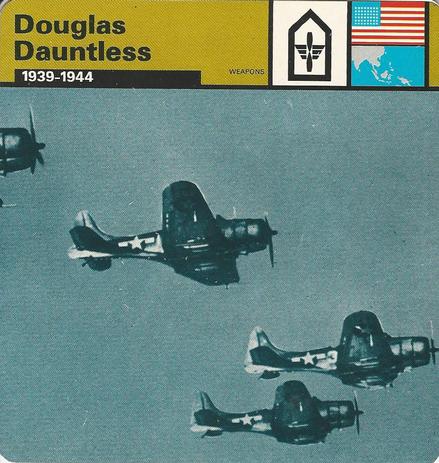 1977 Edito-Service World War II - Deck 16 #13-036-16-19 Douglas Dauntless Front
