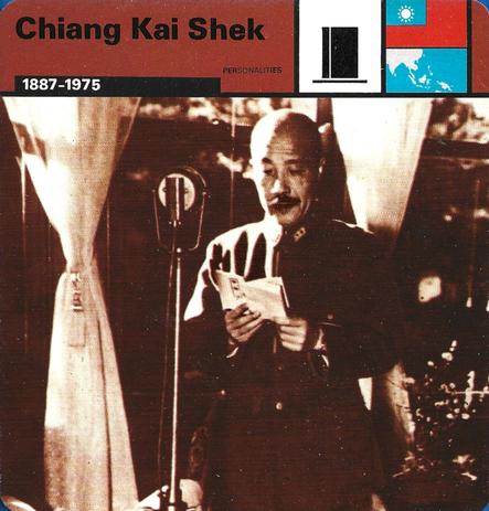 1977 Edito-Service World War II - Deck 16 #13-036-16-20 Chiang Kai Shek Front