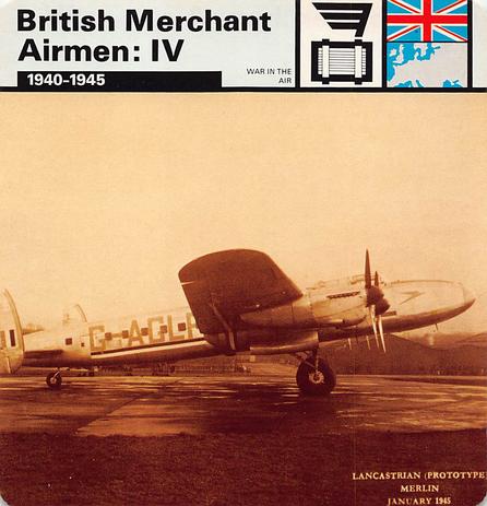 1977 Edito-Service World War II - Deck 22 #13-036-22-17 British Merchant Airmen: IV Front