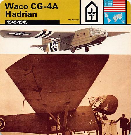 1977 Edito-Service World War II - Deck 22 #13-036-22-20 Waco CG-4A Hadrian Front