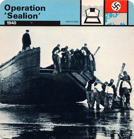 1977 Edito-Service World War II - Deck 23 #13-036-23-14 Operation 'Sealion' Front