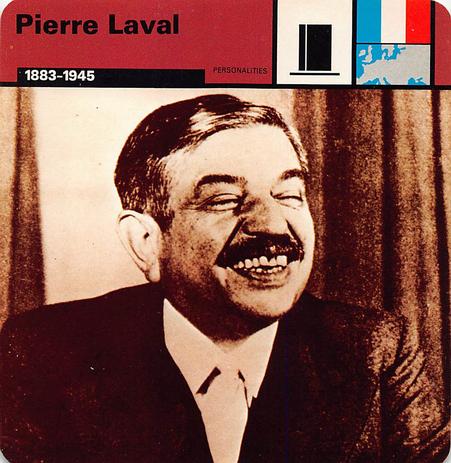 1977 Edito-Service World War II - Deck 23 #13-036-23-19 Pierre Laval Front
