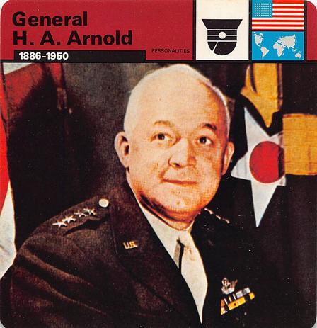 1977 Edito-Service World War II - Deck 24 #13-036-24-17 General H. A. Arnold Front