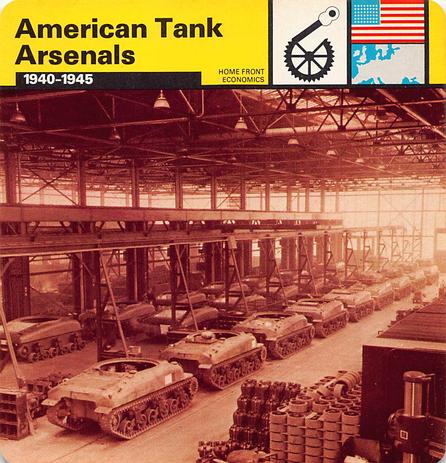 1977 Edito-Service World War II - Deck 25 #13-036-25-03 American Tank Arsenals Front