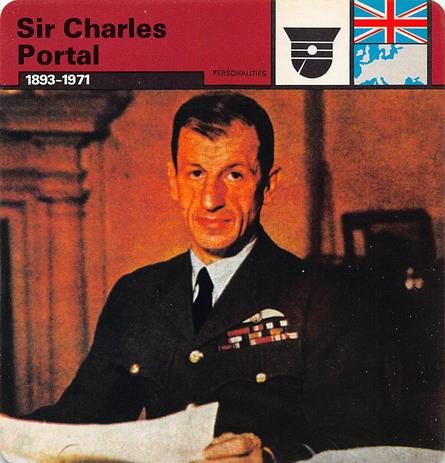 1977 Edito-Service World War II - Deck 25 #13-036-25-04 Sir Charles Portal Front