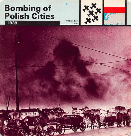 1977 Edito-Service World War II - Deck 25 #13-036-25-05 Bombing of Polish Cities Front