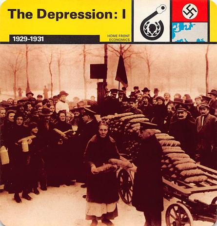 1977 Edito-Service World War II - Deck 25 #13-036-25-06 The Depression: I Front