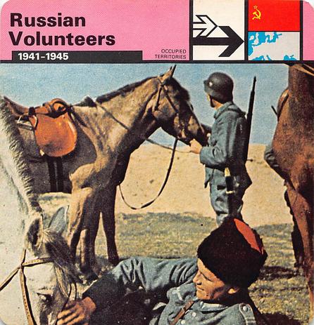 1977 Edito-Service World War II - Deck 25 #13-036-25-11 Russian Volunteers Front