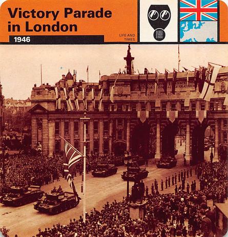 1977 Edito-Service World War II - Deck 25 #13-036-25-12 Victory Parade in London Front