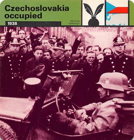 1977 Edito-Service World War II - Deck 25 #13-036-25-13 Czechslovakia occupied Front