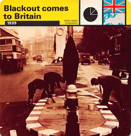 1977 Edito-Service World War II - Deck 25 #13-036-25-16 Blackout comes to Britain Front