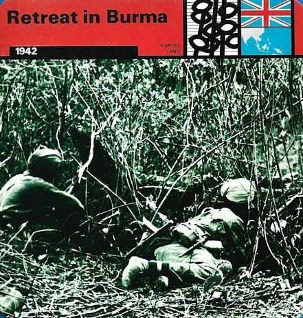 1977 Edito-Service World War II - Deck 25 #13-036-25-21 Retreat in Burma Front