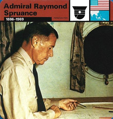 1977 Edito-Service World War II - Deck 25 #13-036-25-24 Admiral Raymond Spruance Front