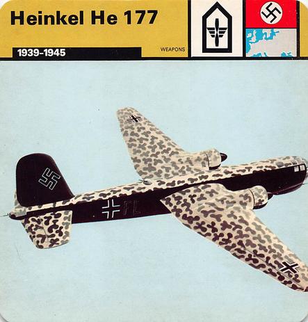 1977 Edito-Service World War II - Deck 26 #13-036-26-01 Heinkel He 177 Front