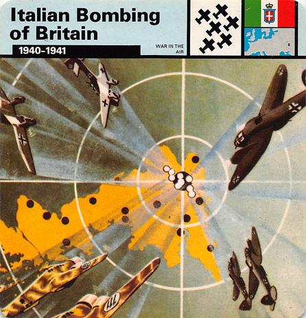 1977 Edito-Service World War II - Deck 33 #13-036-33-04 Italian Bombing of Britain Front