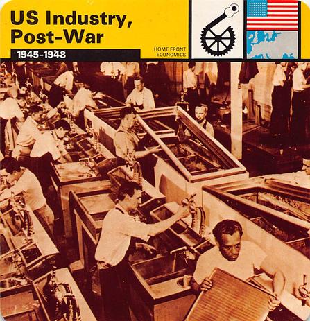 1977 Edito-Service World War II - Deck 33 #13-036-33-18 US Industry, Post-War Front