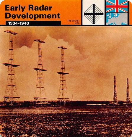 1977 Edito-Service World War II - Deck 33 #13-036-33-21 Early Radar Development Front