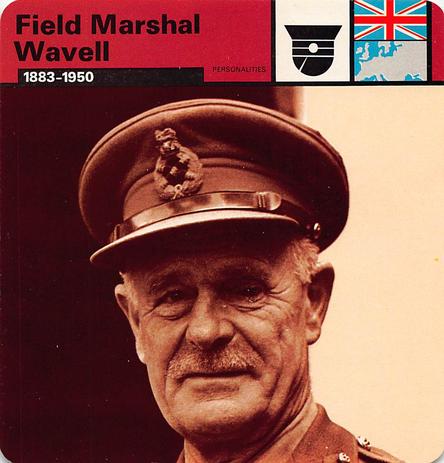 1977 Edito-Service World War II - Deck 47 #13-036-47-02 Field Marshal Wavell Front