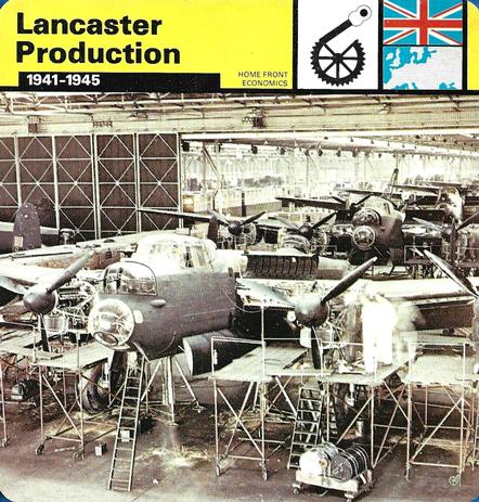 1977 Edito-Service World War II - Deck 30 #13-036-30-16 Lancaster Production Front