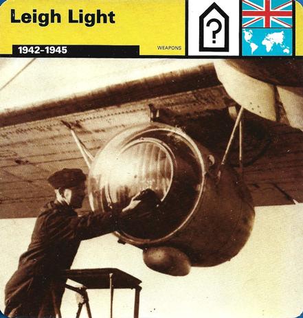1977 Edito-Service World War II - Deck 30 #13-036-30-21 Leigh Light Front