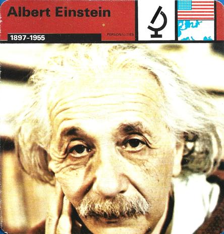 1977 Edito-Service World War II - Deck 73 #13-036-73-03 Albert Einstein Front
