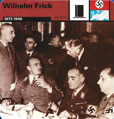 1977 Edito-Service World War II - Deck 73 #13-036-73-12 Wilhelm Frick Front