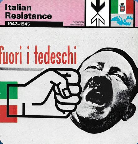 1977 Edito-Service World War II - Deck 78 #13-036-78-02 Italian Resistance Front
