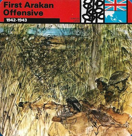 1977 Edito-Service World War II - Deck 78 #13-036-78-09 First Arakan Offensive Front